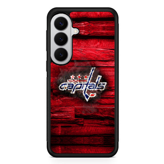 Washington Capitals Wood Samsung Galaxy S26 Case | Protective Rubber Cover