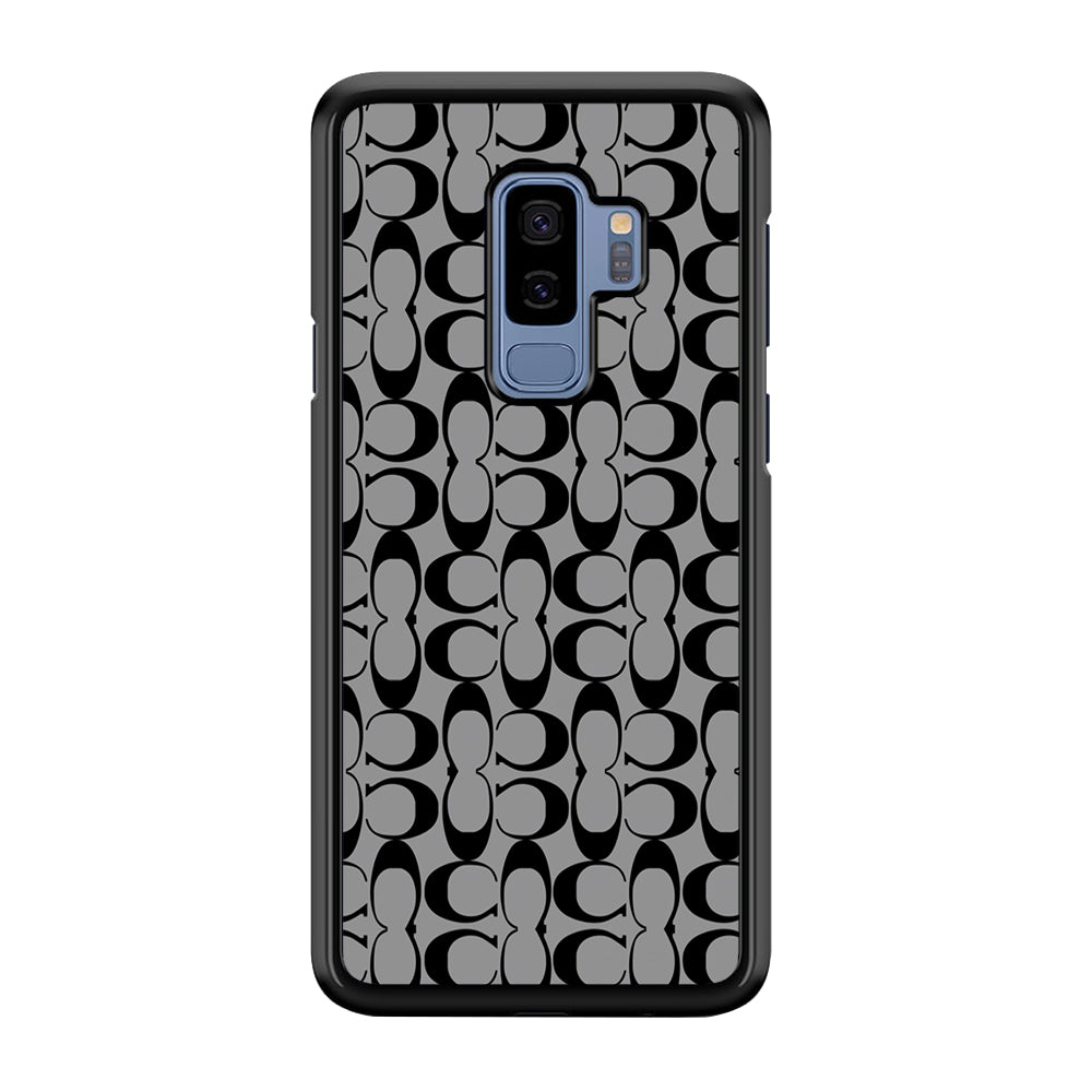 Coach Black Grey Samsung Galaxy S9 Plus Case | Slim Rubber Case for Samsung Galaxy S9 Plus