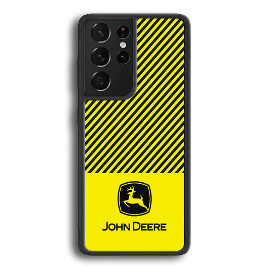 John Deere Black Patern Samsung Galaxy S22 Ultra Case | Slim Rubber Case for Samsung Galaxy S22 Ultra