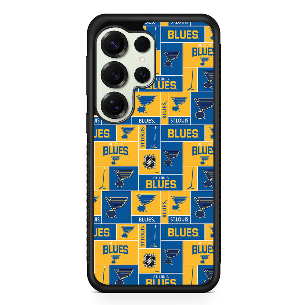 St. Louis Blues Pattern Samsung Galaxy S25 Ultra Case | Durable Rubber Case for Samsung Galaxy S25 Ultra