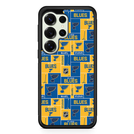 St. Louis Blues Pattern Samsung Galaxy S25 Ultra Case | Durable Rubber Case for Samsung Galaxy S25 Ultra