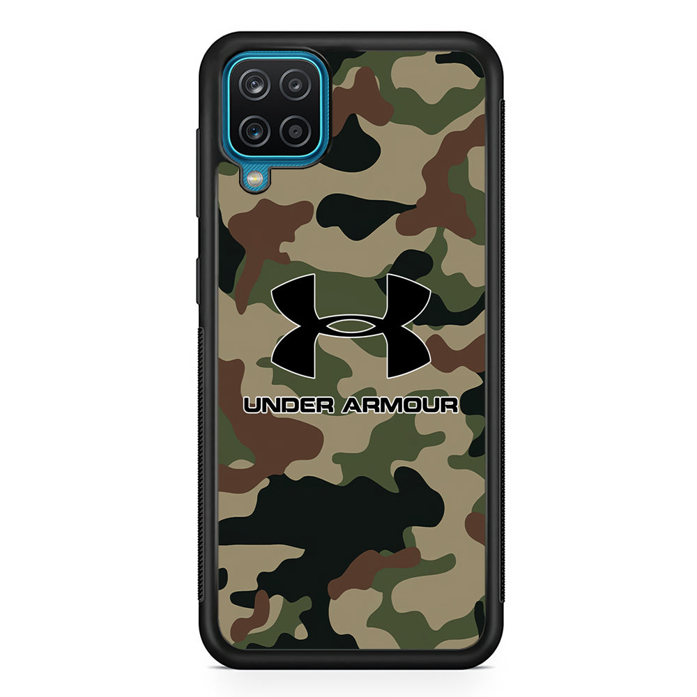Under Armour Green Camo Samsung Galaxy A12 Case | Slim Rubber Case for Samsung Galaxy A12