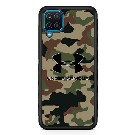 Under Armour Green Camo Samsung Galaxy A12 Case | Slim Rubber Case for Samsung Galaxy A12