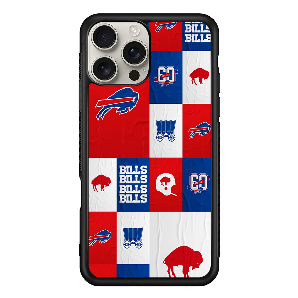 Buffalo Bills Collage iPhone 16 Pro Max Case | Stylish Protective Case for iPhone 16 Pro Max