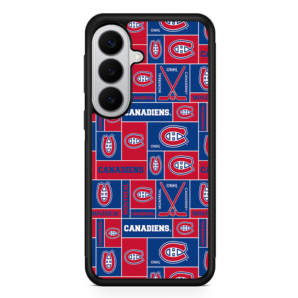 Montreal Canadiens Pattern Samsung Galaxy S26 Case | Protective Rubber Cover
