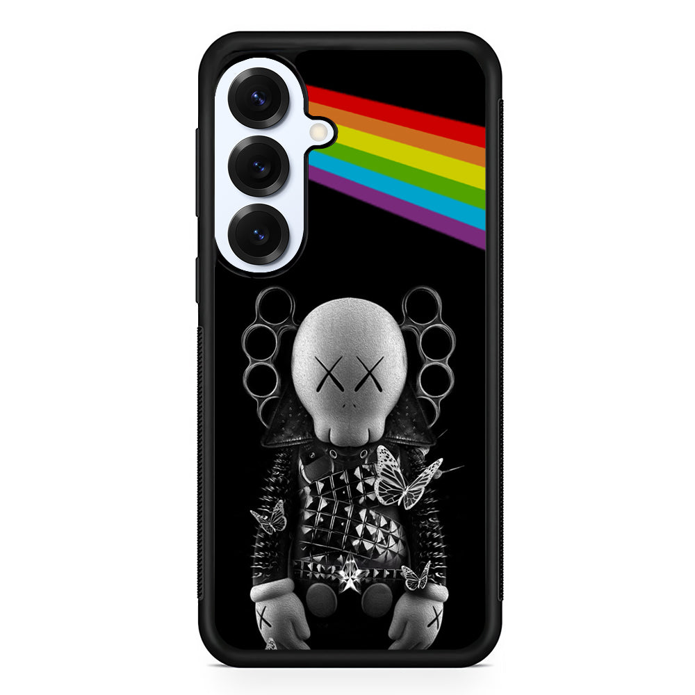 Kaws Metal Style Rainbow Samsung Galaxy S25 Plus Case | Slim Rubber Case for Samsung Galaxy S25 Plus