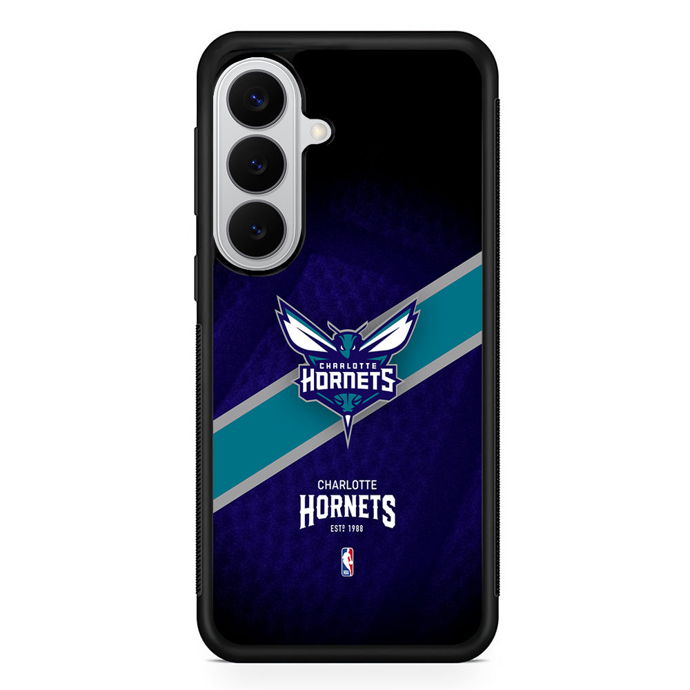 Charlotte Hornets Logo Samsung Galaxy S26 Case | Protective Rubber Cover