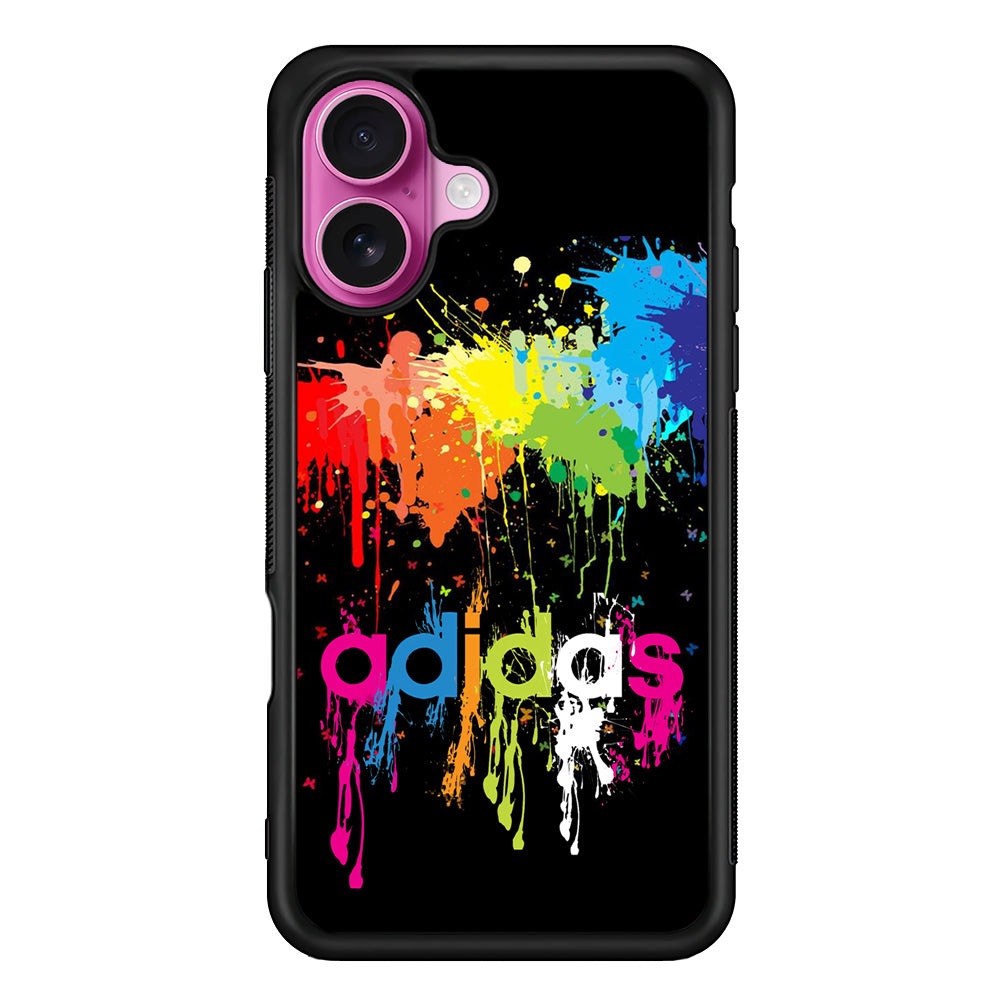 Adidas Paint Brush iPhone 17 Case - Slim Rubber Case for iPhone 17