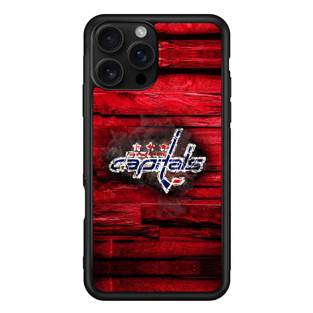 Washington Capitals Wood iPhone 16 Pro Case | Durable Protective Case for iPhone 16 Pro