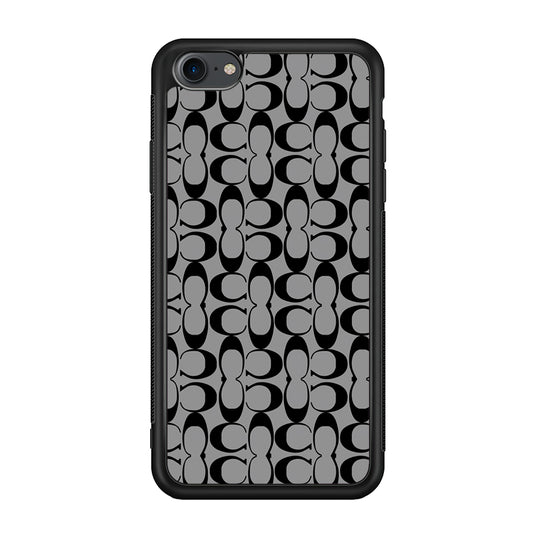 Coach Black Grey iPhone 8 Case | Slim Rubber Case for iPhone 8