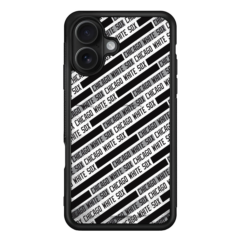 Chicago White Sox Pattern iPhone 16 Case - Oxvistore