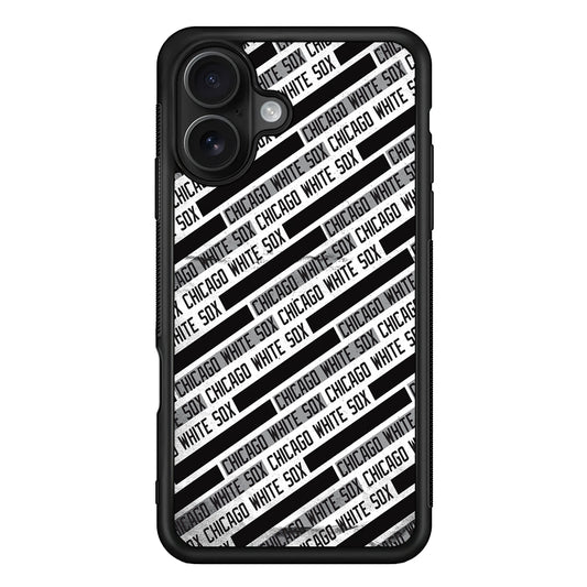 Chicago White Sox Pattern iPhone 16 Case - Oxvistore