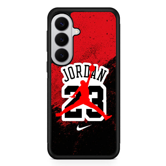 Michael Jordan 23 Red Black Samsung Galaxy S26 Case | Slim Samsung Galaxy S26 Rubber Case