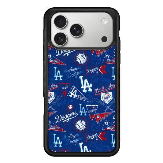 Los Angeles Dodgers Retro iPhone 17 Pro Case | Slim Rubber Case for iPhone 17 Pro
