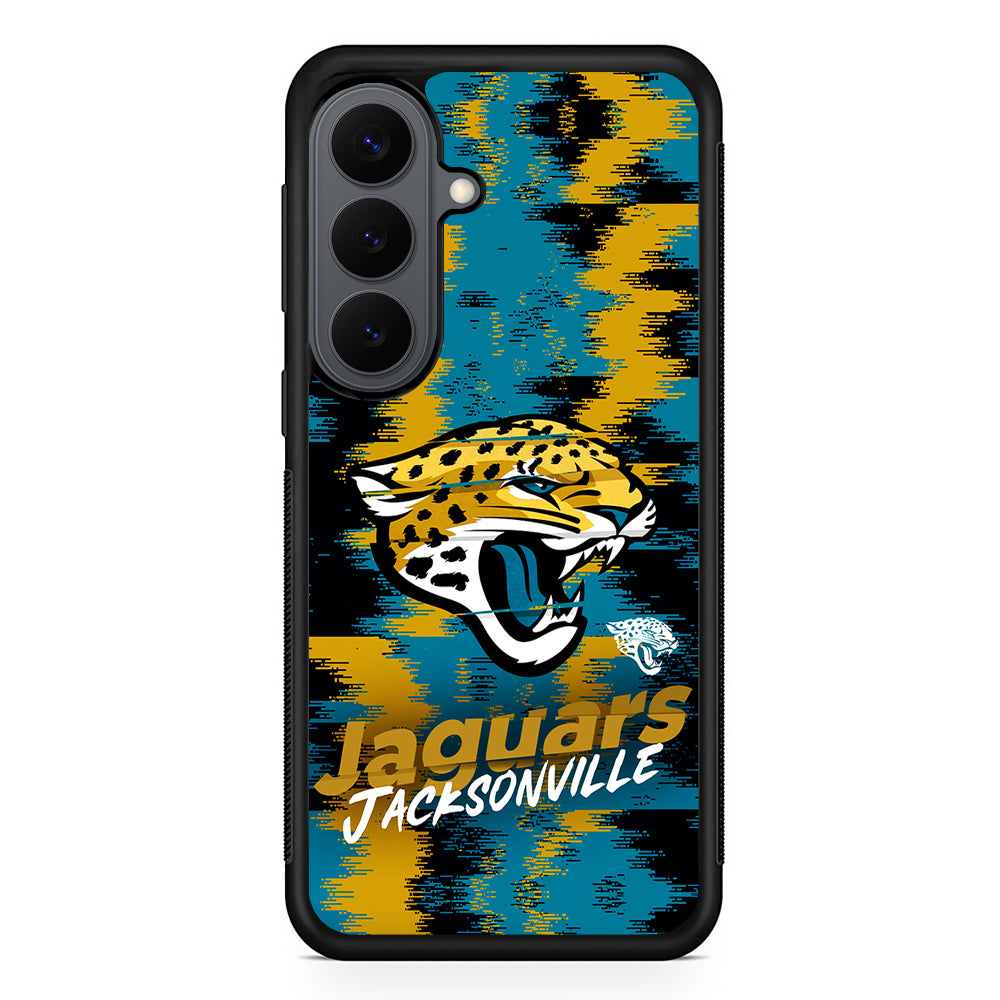 Jacksonville Jaguars Abstract Color Samsung Galaxy S26 Plus Case | Slim Rubber Case for Samsung Galaxy S26 Plus