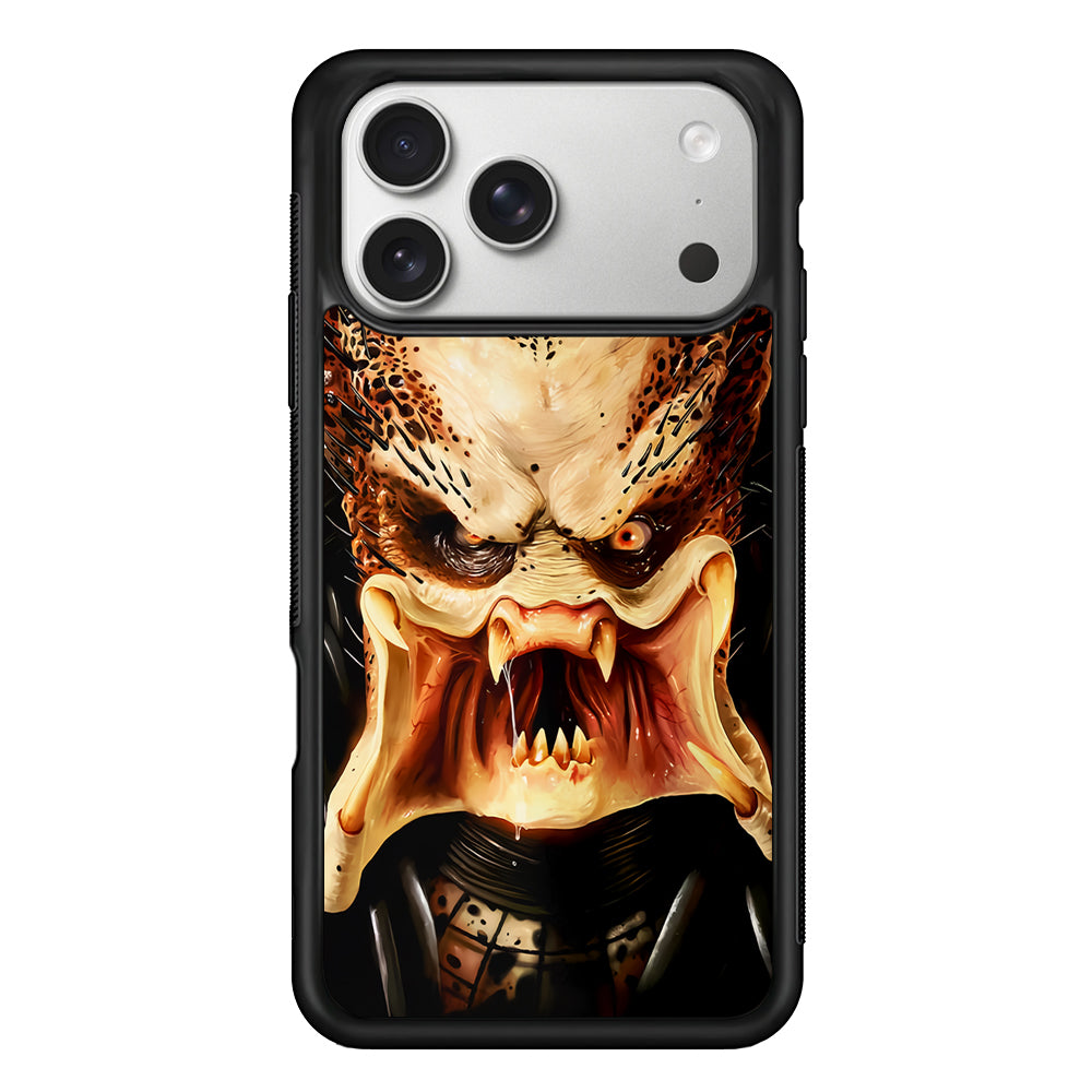 Predator Alien Face iPhone 17 Pro Case | Slim Rubber Case for iPhone 17 Pro
