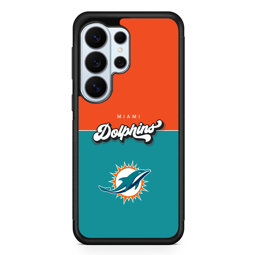 Miami Dolphins Orange Blue Samsung Galaxy S26 Ultra Case | Protective Phone Cover