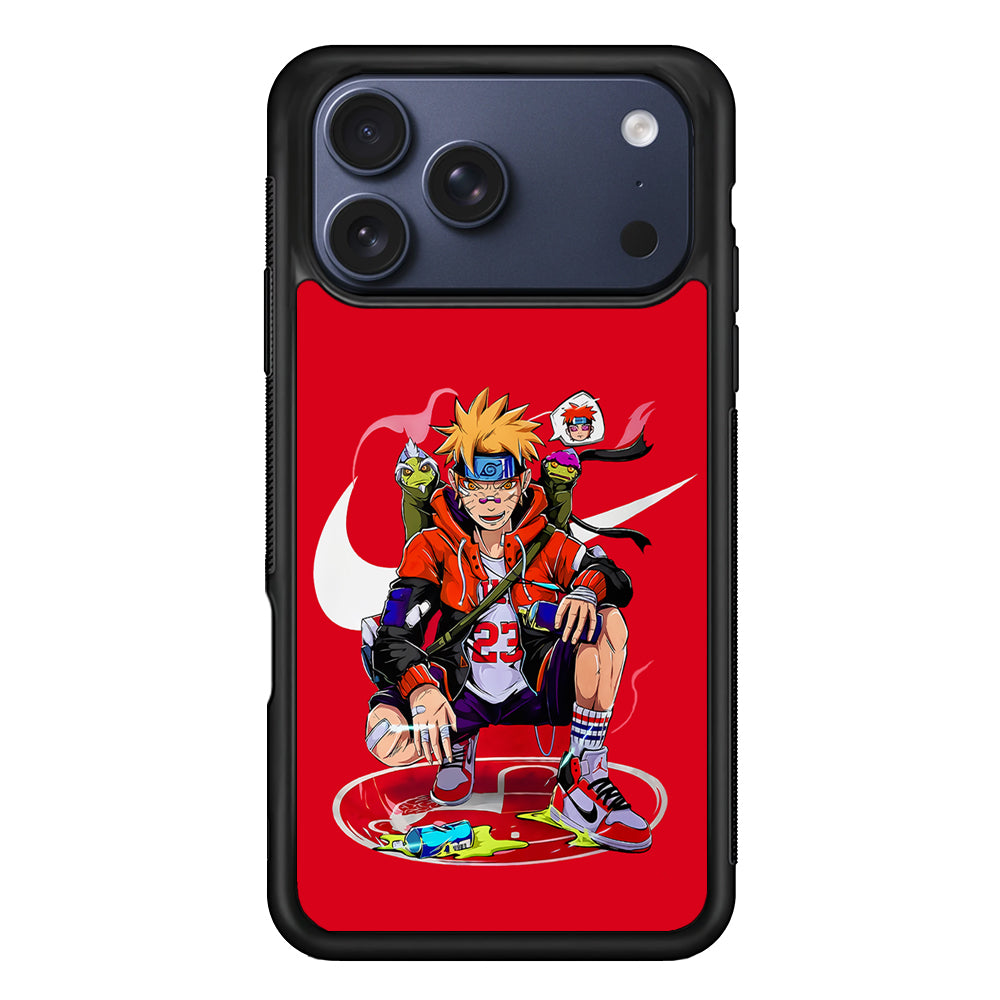 Nike Naruto Uzumaki Hypebeast iPhone 17 Pro Max Case | Durable Rubber Case for iPhone 17 Pro Max
