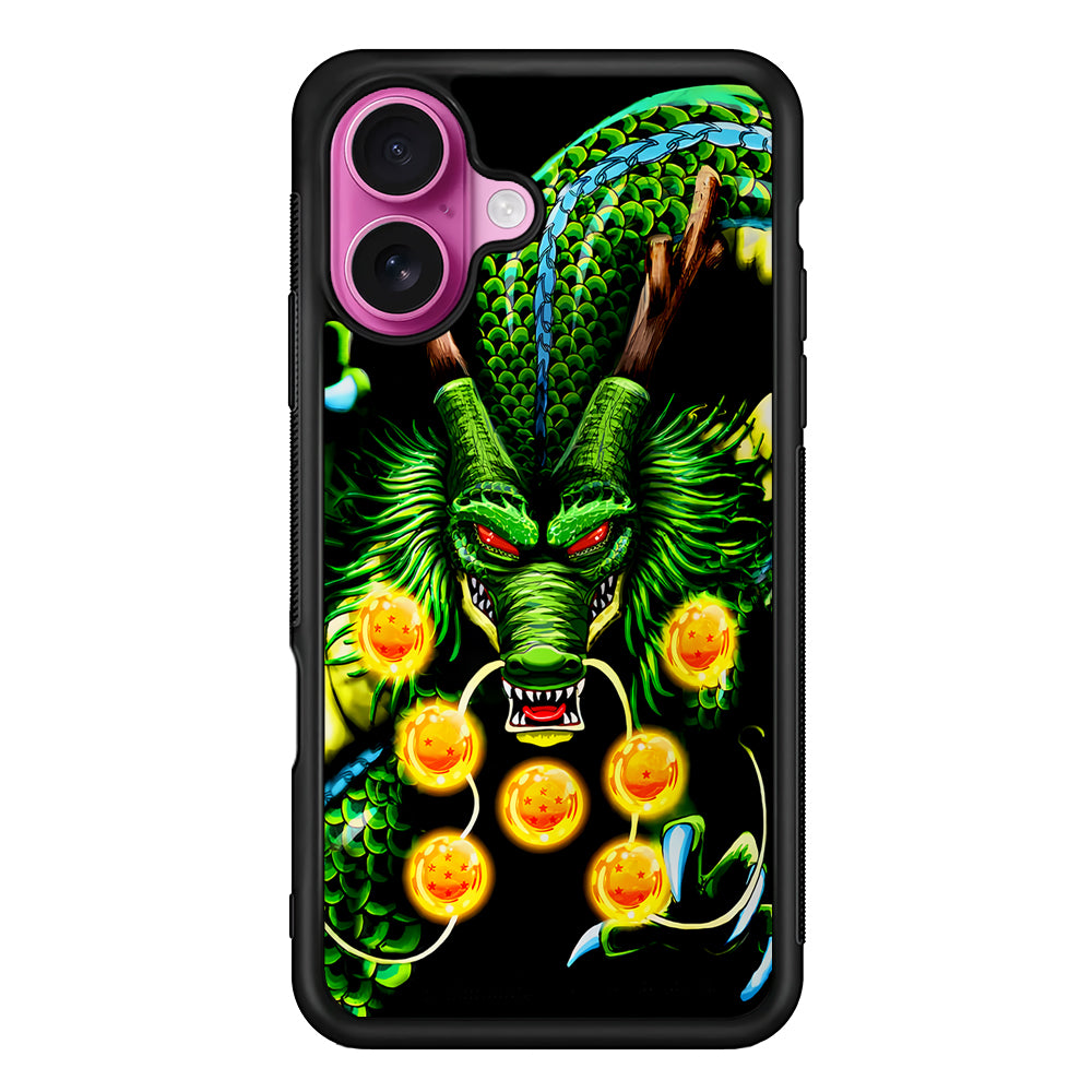 Shenron Dragon Ball Z Black iPhone 17 Case | Slim Protective Rubber Phone Cover