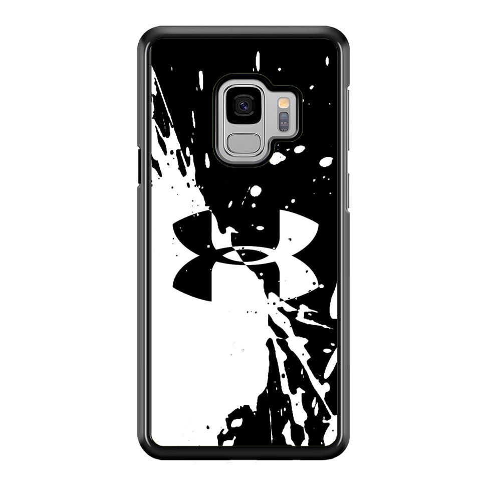 Under Armour Black White Samsung Galaxy S9 Case | Slim Rubber Case for Samsung Galaxy S9
