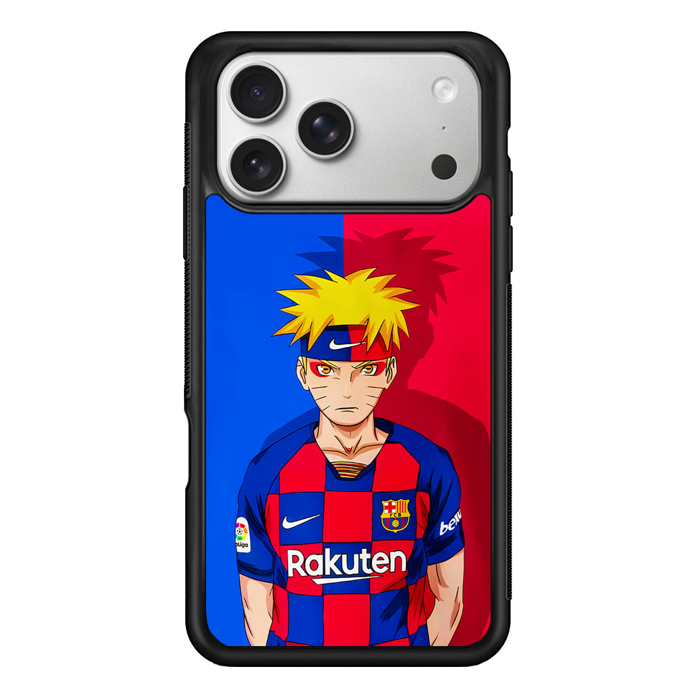 Naruto Barcelona Fc Jersey iPhone 17 Pro Case | Slim Rubber Case for iPhone 17 Pro