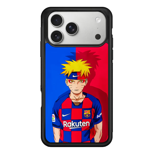 Naruto Barcelona Fc Jersey iPhone 17 Pro Case | Slim Rubber Case for iPhone 17 Pro