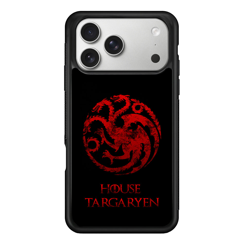House Targaryen Symbol iPhone 17 Pro Case | Slim Rubber Case for iPhone 17 Pro