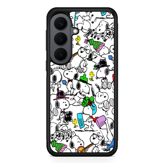 Snoopy and All His Activities Samsung Galaxy S26 Plus Case | Slim Rubber Case for Samsung Galaxy S26 Plus