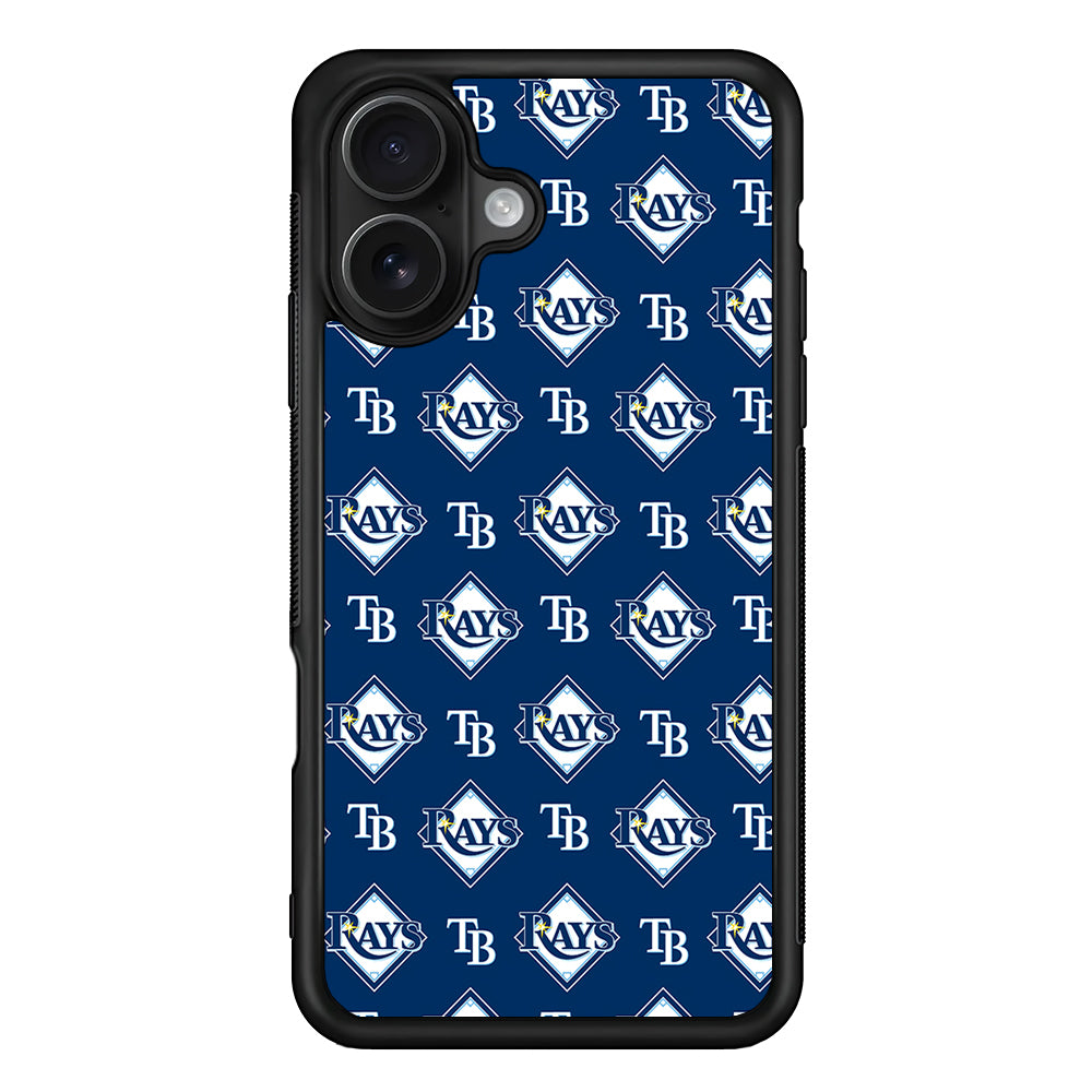 Tampa Bay Rays Pattern iPhone 16 Case - Oxvistore