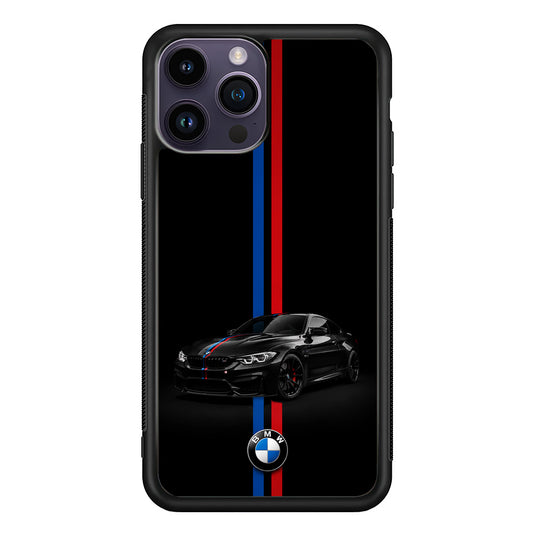BMW M4 Coupe Racing Stripe iPhone 14 Pro Max Case | Slim Rubber Case for iPhone 14 Pro Max