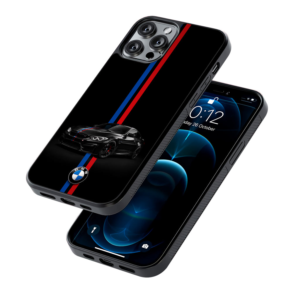 BMW M4 Coupe Racing Stripe 2D Rubber Phone Case | Durable Phone Case
