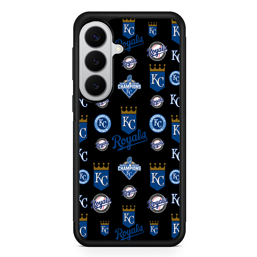 Kansas City Royals Pattern Samsung Galaxy S26 Case | Protective Rubber Cover
