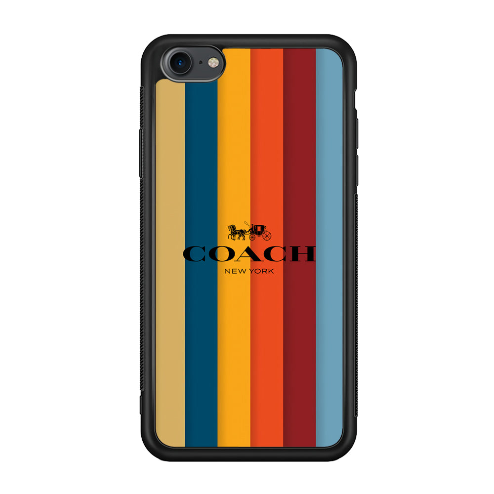 Coach Vertical Colorfull iPhone 8 Case | Slim Rubber Case for iPhone 8