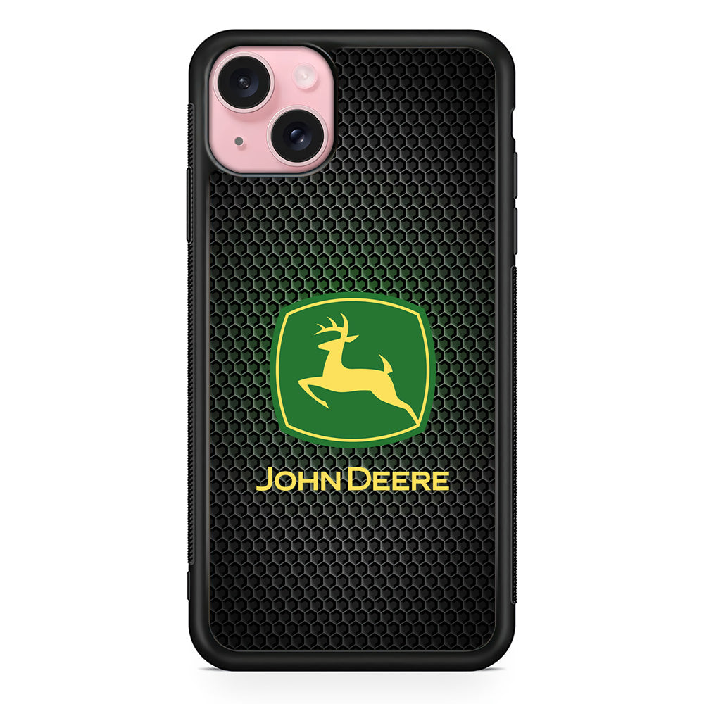 John Deere Fiber Illusion iPhone 15 Case | Slim Rubber Case for iPhone 15