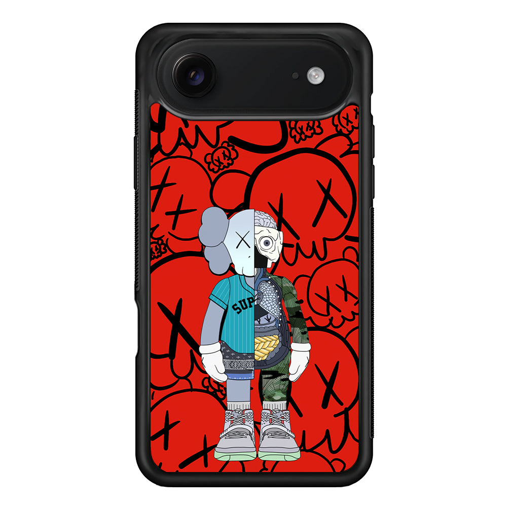 Kaws Graffiti Red iPhone 17 Air Case | Slim Rubber Case for iPhone 17 Air