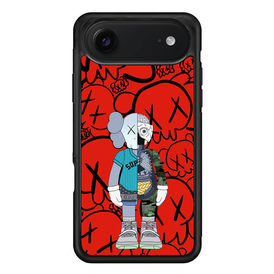 Kaws Graffiti Red iPhone 17 Air Case | Slim Rubber Case for iPhone 17 Air