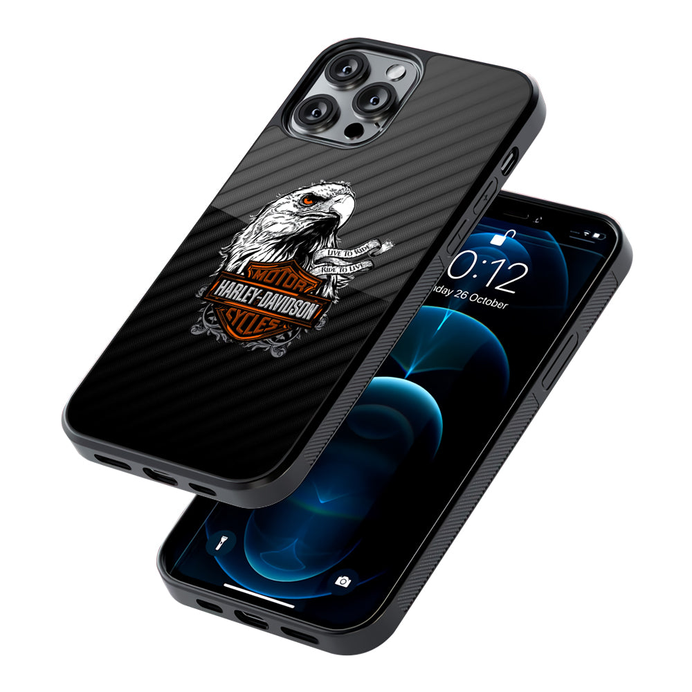 Harley Davidson Dashing Like an Eagle 2D Rubber Phone Case | Slim Protective Phone Case