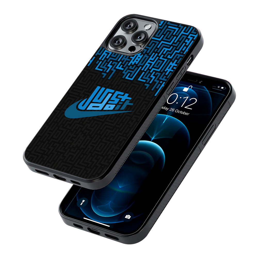 Nike Matrix of Ocean 2D Rubber Phone Case | Slim Protective Phone Case
