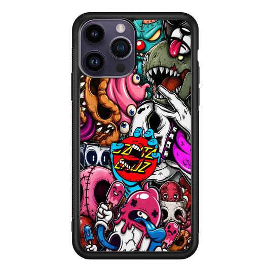 Santa Cruz Skateboard Nightmare iPhone 14 Pro Max Case | Slim Rubber Case for iPhone 14 Pro Max