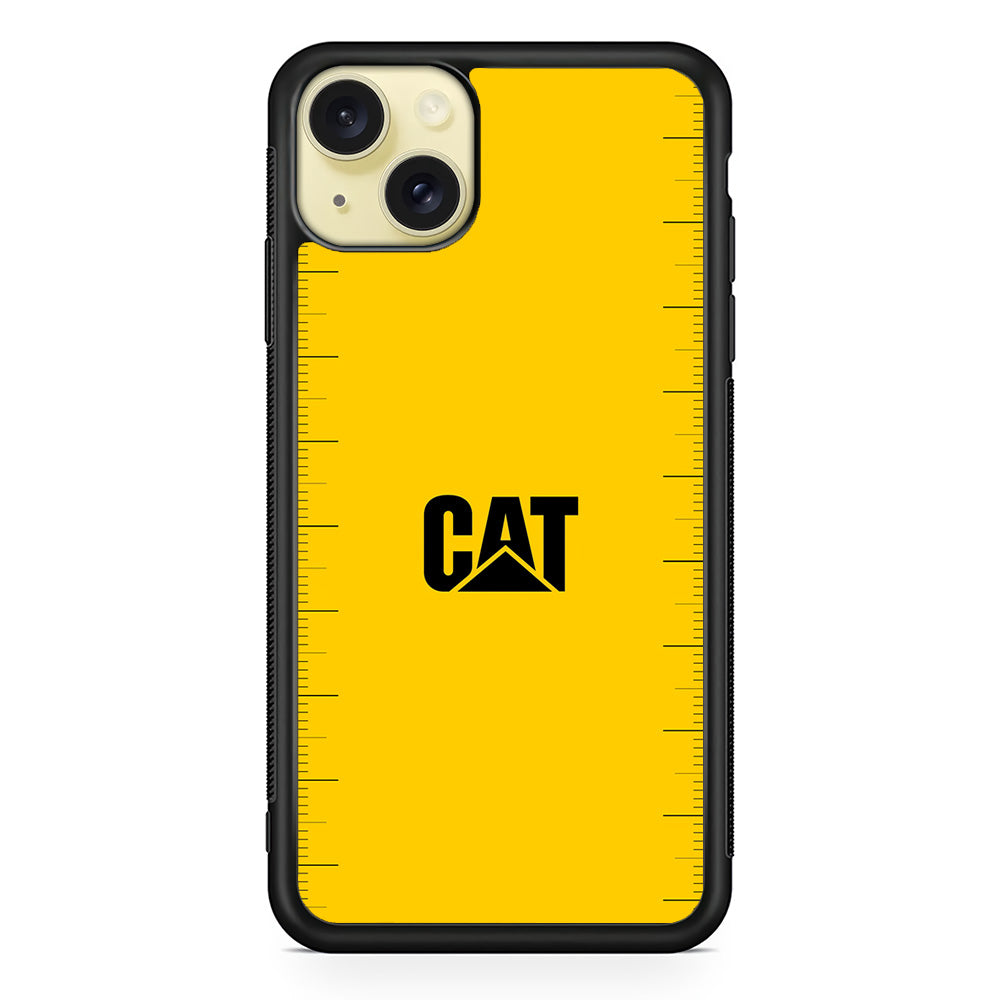 Caterpillar Logo Heavy Duty iPhone 15 Plus Case | Slim Rubber Case for iPhone 15 Plus