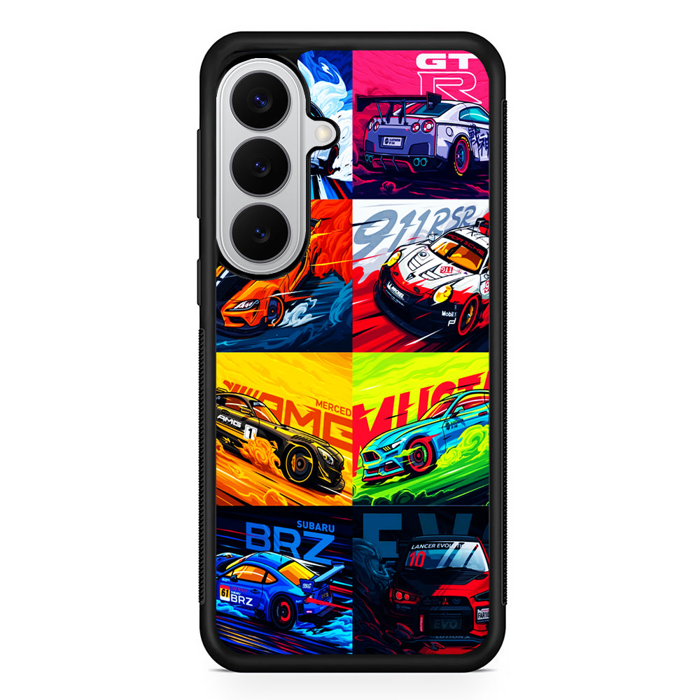 Sports Car Collection Art Samsung Galaxy S26 Case | Protective Rubber Cover