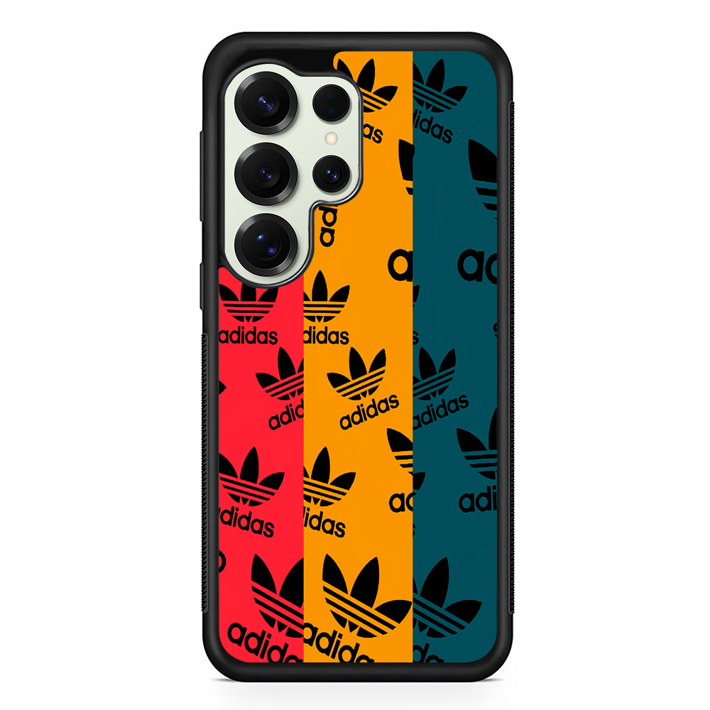 Adidas Logo Three Colours Samsung Galaxy S25 Ultra Case | Durable Rubber Case for Samsung Galaxy S25 Ultra