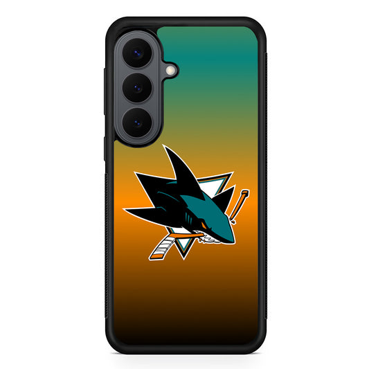 San Jose Sharks Gradient Samsung Galaxy S26 Plus Case | Slim Rubber Case for Samsung Galaxy S26 Plus