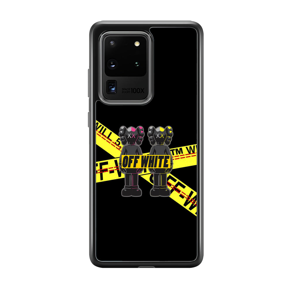 Kaws Twin Off White Samsung Galaxy S20 Ultra Case | Slim Rubber Case for Samsung Galaxy S20 Ultra