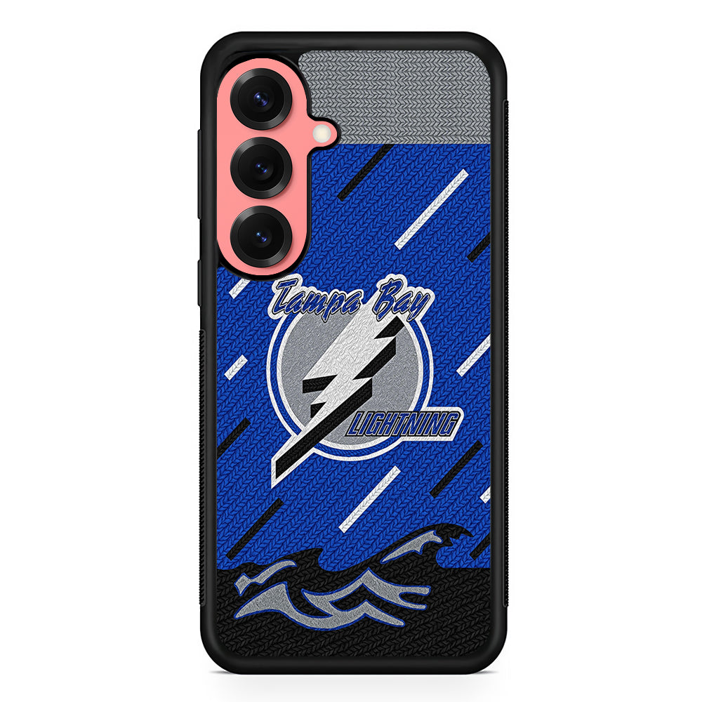 Tampa Bay Lightning Pattern Samsung Galaxy S25 Case | Protective Case for Samsung Galaxy S25