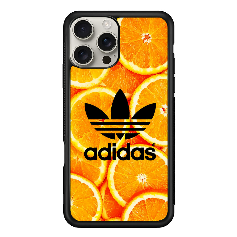 Adidas Logo Orange Fruits iPhone 16 Pro Max Case | Durable Everyday Protective Cover