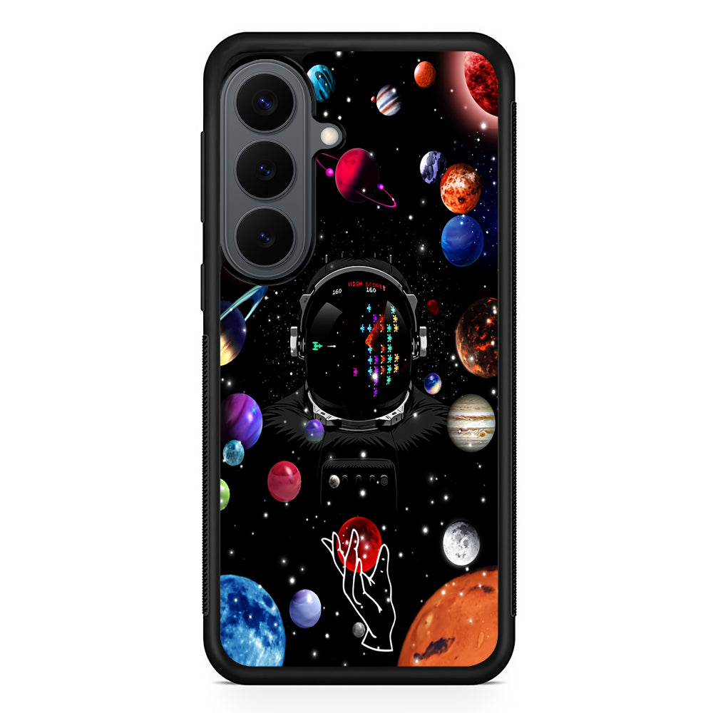 Astronaut Vintage Space Game Samsung Galaxy S26 Plus Case | Slim Rubber Case for Samsung Galaxy S26 Plus