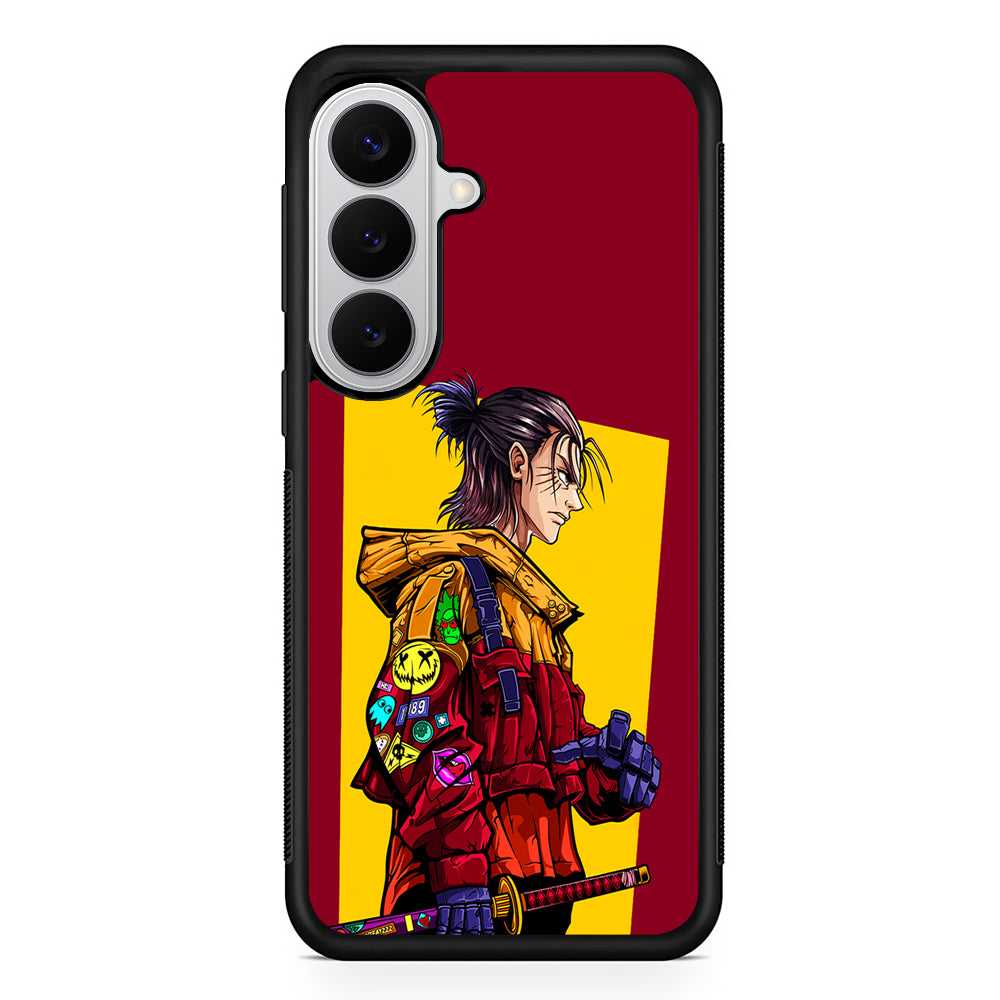Eren Yeager Hype Samurai Samsung Galaxy S26 Case | Protective Rubber Cover
