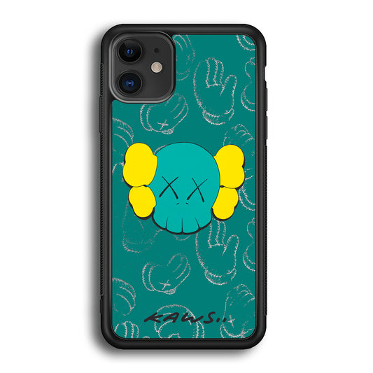 Kaws Face Tosca Touch iPhone 12 Case | Slim Rubber Case for iPhone 12