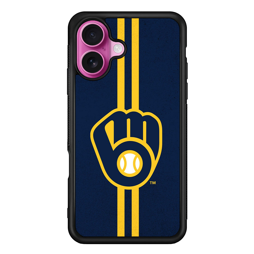Milwaukee Brewers Logo iPhone 17 Case | Slim Protective Rubber Phone Cover